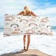 thumbnail image 1 of LACKUST Rainbow Beach Towel, Sand-Proof & Multi-Purpose, 75x150cm, 1 of 7