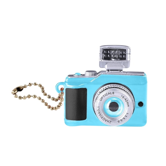 LACKUST Retro Mini Bluetooth Speaker,Clearance Keychains Rings for Keys for Men Women for Car,Wireless with FM, USB, SD Card, AUX,Blue