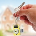 thumbnail image 1 of LACKUST Retro Mini Bluetooth Speaker,Clearance Keychains Rings for Keys for Men Women for Car,Wireless with FM, USB, SD Card, AUX,Yellow, 1 of 5