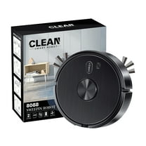 LACKUST Robot Vacuum,Intelligent Sweeping Robot Household Charging Cleaning Machine Mopping Machine Vacuum Cleaner,Black