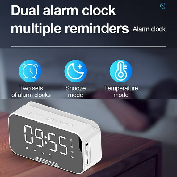 LACKUST S7 Bluetooth Audio Computer Desktop Speaker Portable Mini Mini Audio Can Be Used As Mobile Phone Bracket,White