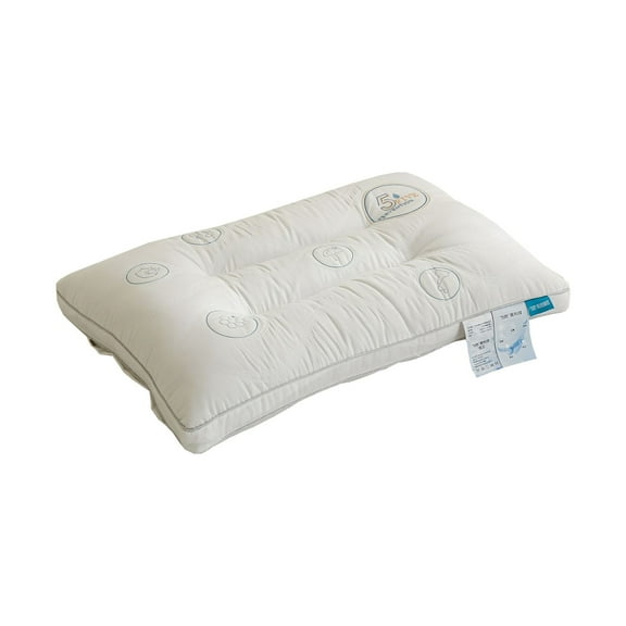 LACKUST SPA Neck Protection Pillow - Knitted Breathable Memory Foam U-Shaped Pillow for Adults and College Students,White