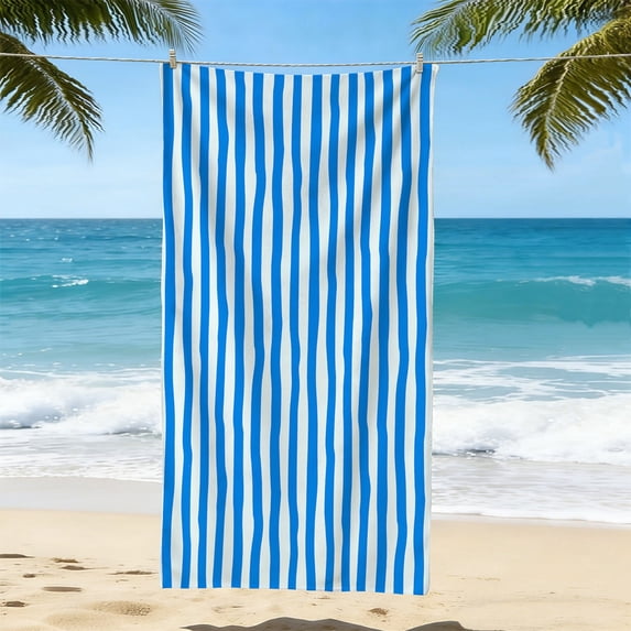 LACKUST Sand Free Beach Towel Quick Dry Microfiber Travel Towel Lightweight Compact for Pool Camping Gym Blue 59"x29.5"