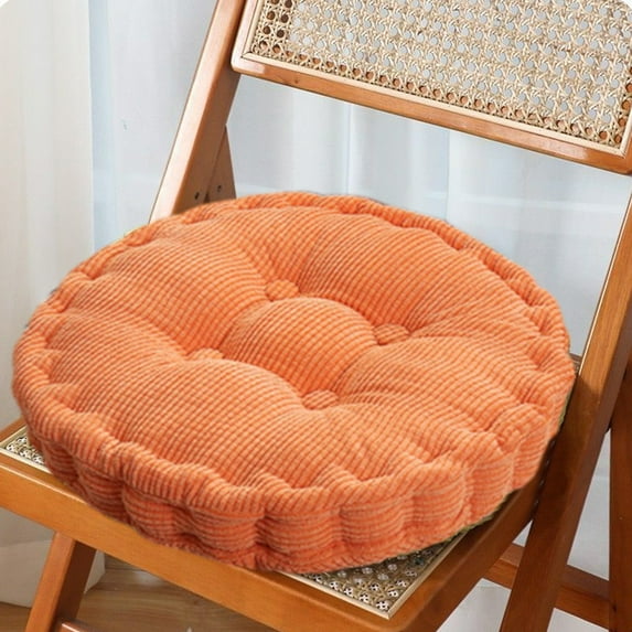 LACKUST Seat Cushion Clearance,Thickened Soft Corduroy Patio Chair Cushions,Seat Cushion for Bleachers,Orange