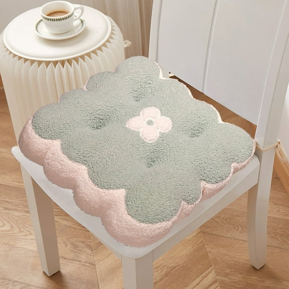 LACKUST Seat Cushion,Comfortable Breathable Chair Cushions for Dining Kitchen Bedroom Living-room Chairs,Travel Seat Cushion for Airplane,Green