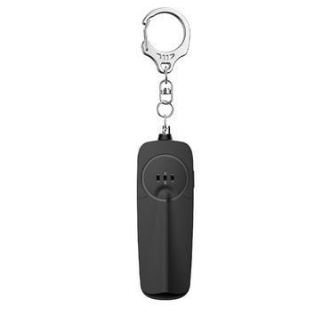 LACKUST Self-Defense Flashlight Keychain with Alarm,Clearance Keychains Rings for Keys for Men Women for Car,Easy to Carry and Operate,Black