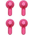 thumbnail image 1 of LACKUST Shower Hooks Suction Cup,Vacuum Cup Hook Hookless Suction Cup Bathroom Kitchen Suction Cup Hook 4PCS,Hot Pink, 1 of 1