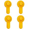 thumbnail image 1 of LACKUST Shower Hooks Suction Cup,Vacuum Cup Hook Hookless Suction Cup Bathroom Kitchen Suction Cup Hook 4PCS,Yellow, 1 of 1