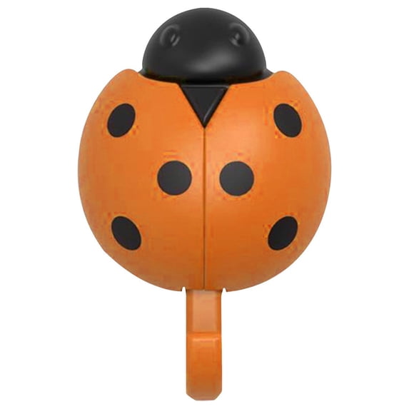 LACKUST Small Adhesive Wall Hooks Clearance,Multi-functional Insect Hook Household Strong Adhesive Wall Hanging,Orange
