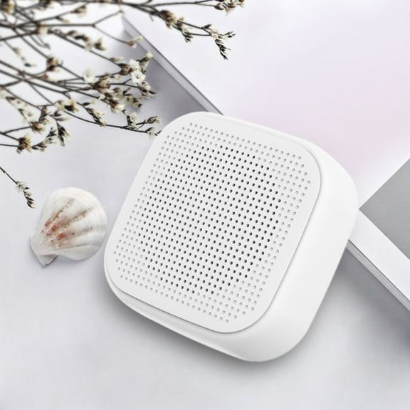 LACKUST Small Bluetooth Speaker,Mini Portable Wireless Speaker,49-Foot Bluetooth Range,Enhanced Bass,Support Insert Card,Bluetooth Speaker For Travel,Hiking,Car,Gift,White