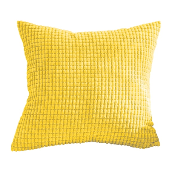 LACKUST Sofa Cushion Corn Kernel Pillow Style, Home Bedside, Car Core Pillow CaseYellow