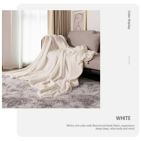 LACKUST Solid Blanket Clearance ,Thickened Pineapple Fleece Blanket,39.4x27.6in Coral Fleece Blankets for Home Gift Nap,A