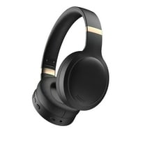 LACKUST SoundFit Over-Ear Wireless Bluetooth 5.4 Headphones - Low Latency, Long Battery, Foldable Soft Headband - for Sports & Gaming - Black