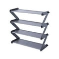 thumbnail image 1 of LACKUST Space Saving Entryway Shoe Rack, Multi-Layer Aluminum Alloy Fabric Shoe Storage, Easy Assemble Gray Z-Shaped Rack for Closet Dorm Small Spaces, 1 of 6