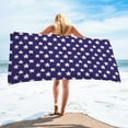 thumbnail image 1 of LACKUST Star Print Quick-Dry Beach Towel - Lightweight & Sand-Resistant for Travel, Pool - 75x150cm, 1 of 8
