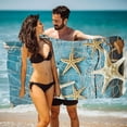 thumbnail image 1 of LACKUST Starfish Beach Pattern Beach Towel - Lightweight Quick-Dry Sand-Resistant for Travel & Camping, 70x150cm, 1 of 3