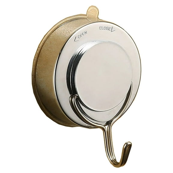 LACKUST Suction Cup Hooks,Damage- Hooks Strong Suction Cup Hook,Non Marking Suction Cup,Nail Hook,Silver