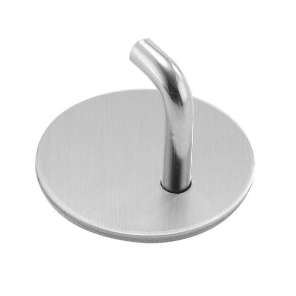 LACKUST Suction Shower Hooks on Sale,Kitchen Wall Hanging Uncomplicated Round Hook 304 Stainless Steel Hook Bathroom Wall Punch- Hanger Suitable for Kitchen Bathroom Entrance Bedroom,Silver