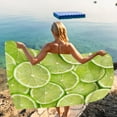 thumbnail image 1 of LACKUST Summer Lemon Beach Towel - Oversized Microfiber for Travel, Yoga, Beach 75x150cm (30x60 inches), 1 of 6