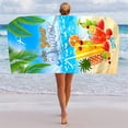 thumbnail image 1 of LACKUST Summer-Themed Beach Towel - Quick-Dry Non-Woven for Outdoor, Compact Travel Towel, 1 of 7