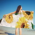 thumbnail image 1 of LACKUST Sunflower Beach Towel, Quick-Dry & Sand-Proof, 70x150cm, 1 of 7