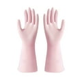 thumbnail image 1 of LACKUST Thickened Rubber Cleaning Gloves,Kitchen Cleaning Gloves Clearance,Heavy Duty Dishwashing Gloves for Household Kitchen Use,Pink, 1 of 2