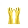 thumbnail image 1 of LACKUST Thickened Rubber Cleaning Gloves,Kitchen Cleaning Gloves Clearance,Heavy Duty for Household Kitchen and Housework,Yellow, 1 of 2