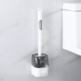 thumbnail image 1 of LACKUST Toilet Bowl Brush Cleaner and Caddy Holder Clearance,Floor Standing Bathroom Cleaning Toilet Bowl Brush with Ventilated Drying,White, 1 of 7