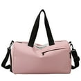 thumbnail image 1 of LACKUST Travel Duffel Bag, Sports Tote, Gym Bag, Weekender, Overnight, Wet/Dry Separation, Yoga, For Hand-Held Use,Pink, 1 of 6