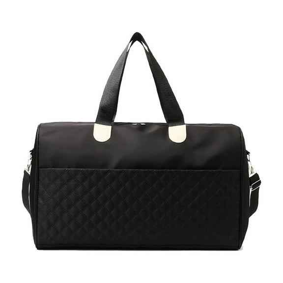 LACKUST Travel Luggage Handbag Gym Bag Travel Bag With Trolley Case Rainproof Bag Travel Luggage Handbag Shoe Shoulder Bag Wet And Dry Separation Gym Bag,Black