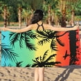 thumbnail image 1 of LACKUST Tropical Sunset Beach Towel - Quick-Dry Lightweight for Travel & Pool, 150x70cm, 1 of 3
