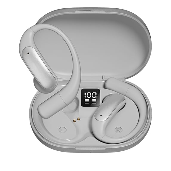 LACKUST True Wireless Earbuds with Multi-Language Translation, Bluetooth 5.4, Noise Cancelling, Dual Mic, Surround Sound, Silver - In-Ear