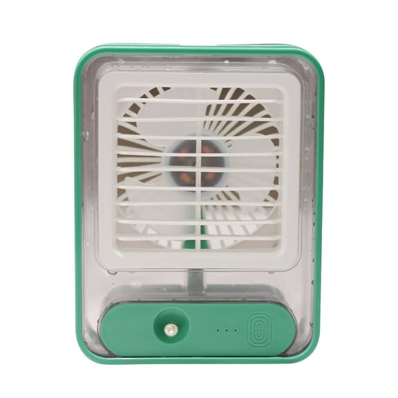 LACKUST USB Charging Mini Conditioner with Humidification,Portable Air Conditioners Box Fan,Desk Air Conditioner for Office Bedroom,Green