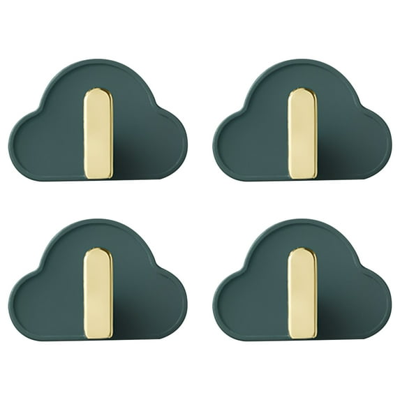 LACKUST Wall Hanging Hooks on Sale,Self-designed Cloud Cloud Hook Hook Hook Without Punching Wall Strong Hook Key Hook,Army Green