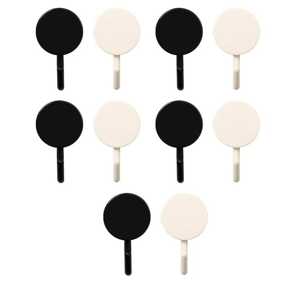 LACKUST Wall Hooks Clearance,Punching Strong Adhesive Hook Wall Coat Hook Multifunctional Household Hook,C