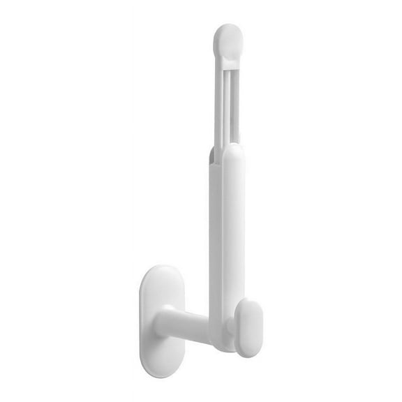 LACKUST Wall Hooks Clearance,Retractable L-shaped Storage Hook,No Punching,No Marks,Strong Adhesive Hook,Wall Door Hanging Clothes Hook,Multifunctional Hanging Rack,white