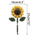 thumbnail image 1 of LACKUST Wall Hooks for Hanging,Wrought Iron Sun Flower Decoration Hook Wall Decoration Ornaments,Yellow, 1 of 2