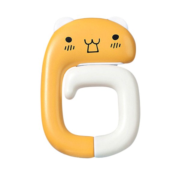 LACKUST Wall Hooks for Hanging on Sale,Folding Hook Punch- Desk Surface Removable Key Hanger Student Desk Side Bag Hook,Yellow