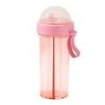 thumbnail image 1 of LACKUST Water Bottle with Straw Clearance,21 oz Bottle Plastic Cup Transparent Matte Portable Water Cup Outdoor Sports Travel Water Bottle Portable Leak-proof,Pink, 1 of 3