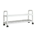 thumbnail image 1 of LACKUST White Plastic Rolling Shoe Rack with Wheels, Slim Easy to Assemble, Multi-Layer Breathable Shoe Storage for Entryway Small Spaces, 1 of 6