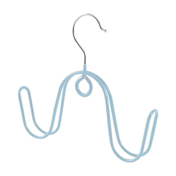 LACKUST Windproof Hanging Shoe Drying Rack - Space Saving Plastic Shoe Dryer for Balcony Outdoor Indoor, Stackable Compact Blue Shoe Rack for Sneakers Sandals