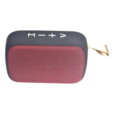 LACKUST Wireless Mini Card Bluetooth Speaker Lanyard Outdoor Portable USB Bluetooth Speaker,Red