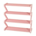 thumbnail image 1 of LACKUST Z-shaped 4-Tier Shoe Rack Pink, Space-Saving Dorm Shoe Storage, Easy Assembly Modern Small Space Sturdy Shoe Organizer, 1 of 6