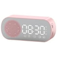 thumbnail image 1 of LACKUST Z7 Smart Bluetooth Audio Gift Alarm Clock Mirror Clock Audio Radio, Small Speaker With Plug-in Card,Pink, 1 of 1