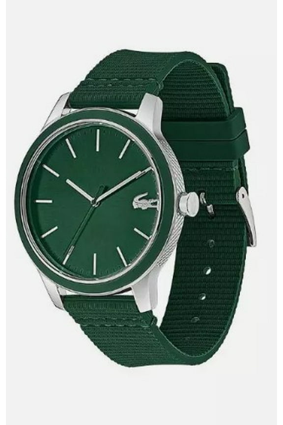 2011085 12.12 GREEN DIAL GREEN SILICONE STRAP MEN'S WATCH