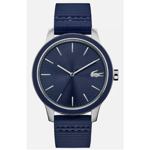 LACOSTE 2011086 12.12 BLUE DIAL BLUE SILICONE STRAP MEN'S WATCH ...