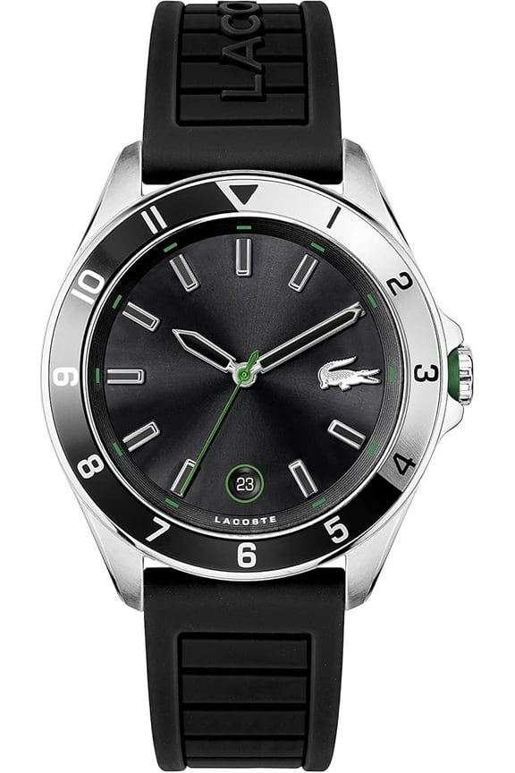 2011188 TIEBREAKER 3 BLACK DIAL BLACK SILICONE STRAP MENS WATCH