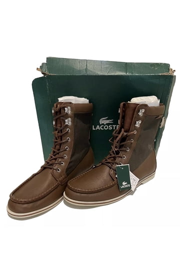 LACOSTE Men\'s Dark Brown Shoes size 12 Lacoste Court-Cage-223-1-SMA Men main image 3