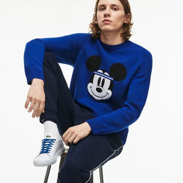 Lacoste sweater sales mickey mouse