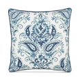 thumbnail image 1 of LACOURTE Leonia White Patterned 20 x 20 in Decorative Pillow, 1 of 1